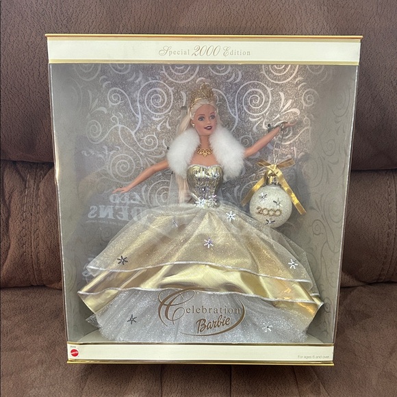 Barbie Celebration Doll in Gold and Silver Gown